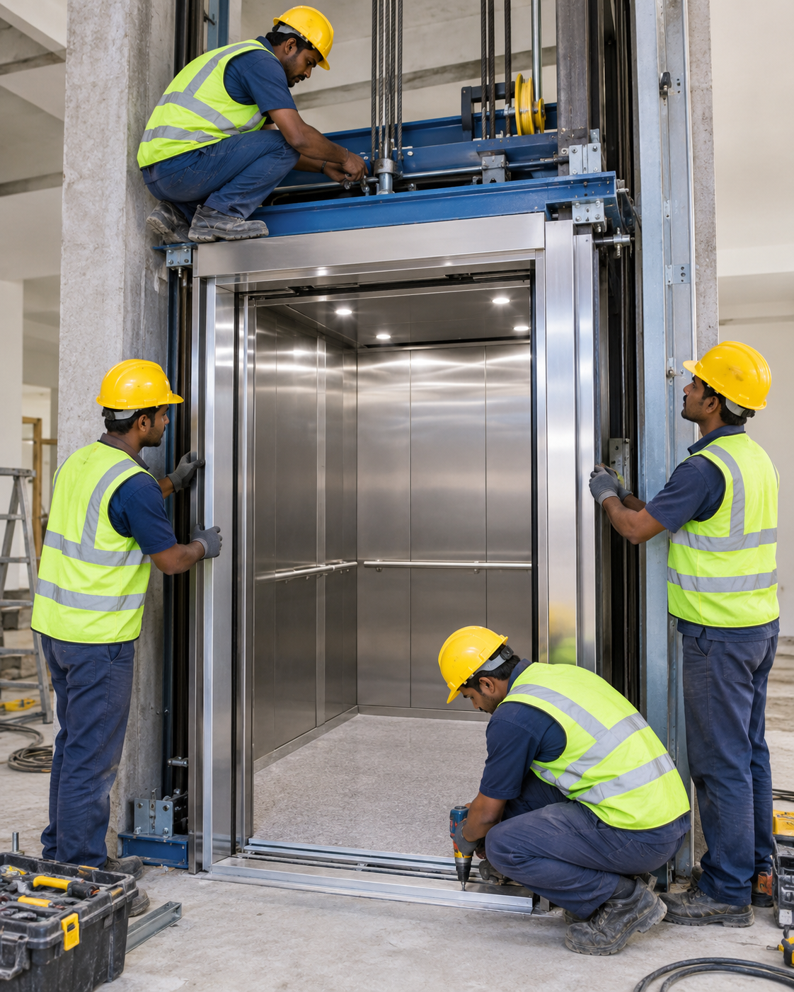 Happy Eider Elevators client